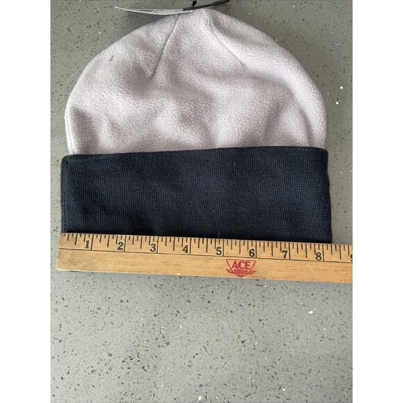 Volcom Polar Fleece Beanie cap winter hat black grey unisex NEW - Picture 6 of 7
